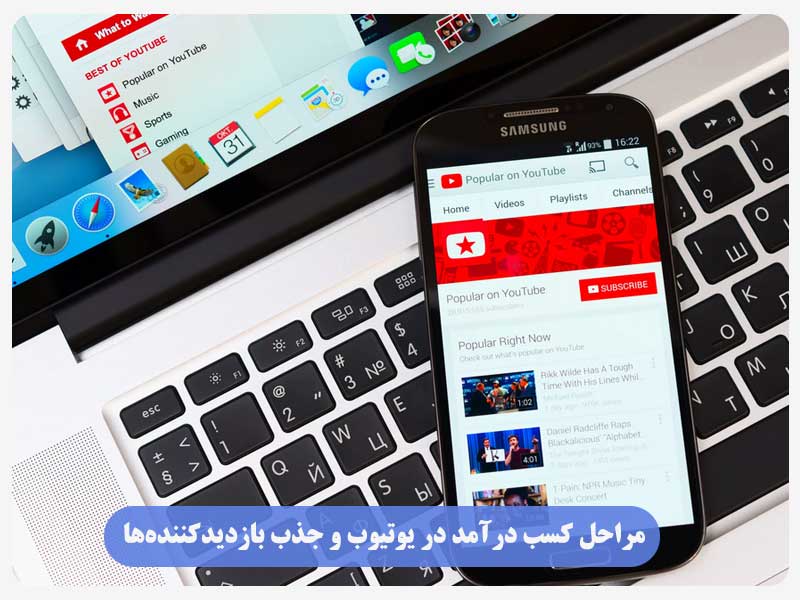 مراحل کسب درآمد در یوتیوب و جذب بازدیدکننده‌ها