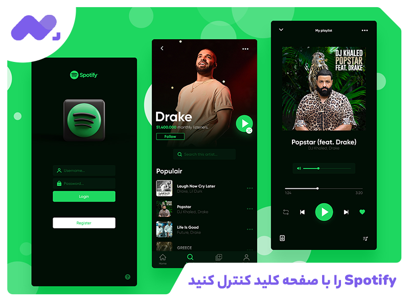 4. Spotify را با صفحه کلید کنترل کنید