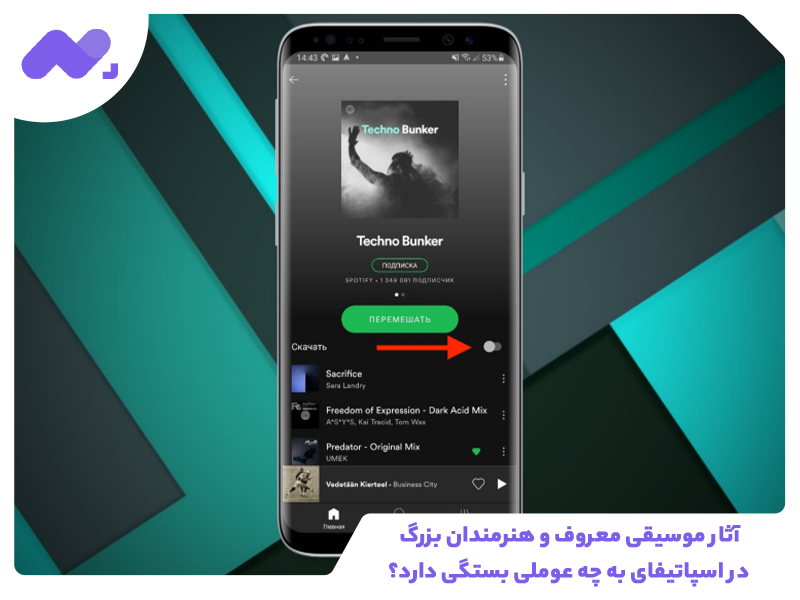 آثار موسیقی معروف و هنرمندان بزرگ در اسپاتیفای به چه عوملی بستگی دارد؟