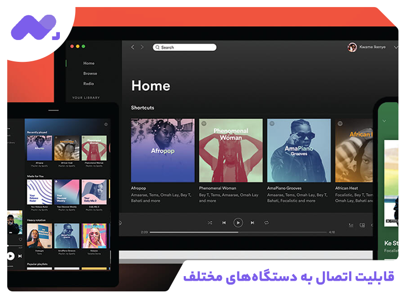 قابلیت اتصال به دستگاه‌های مختلف