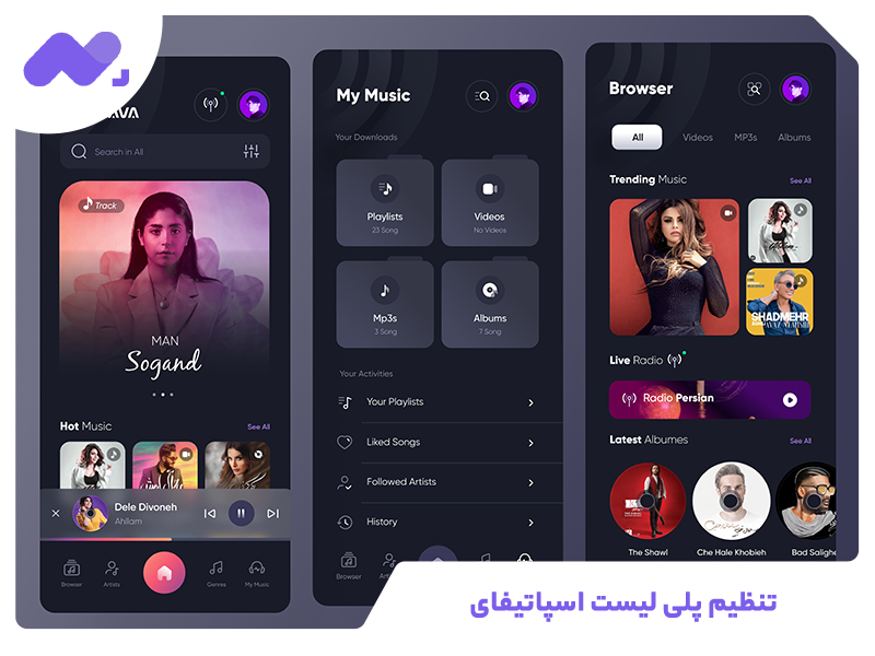 تنظیم پلی لیست اسپاتیفای